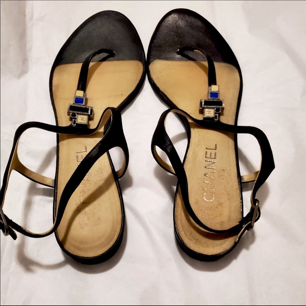 Authentic CHANEL Made in Italy Sandal size 40